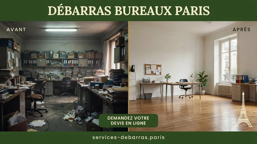 débarras bureaux à Paris